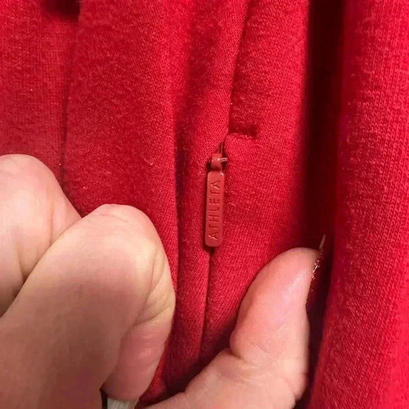 Athleta Red Cow Turtlenecks Sweatshirt Size XS - Picture 5 of 6